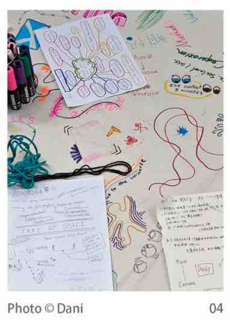 A section of the collective canvas